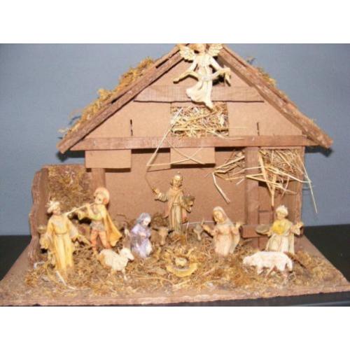 Nostalgische KERSTSTAL met vaste Kerst beelden