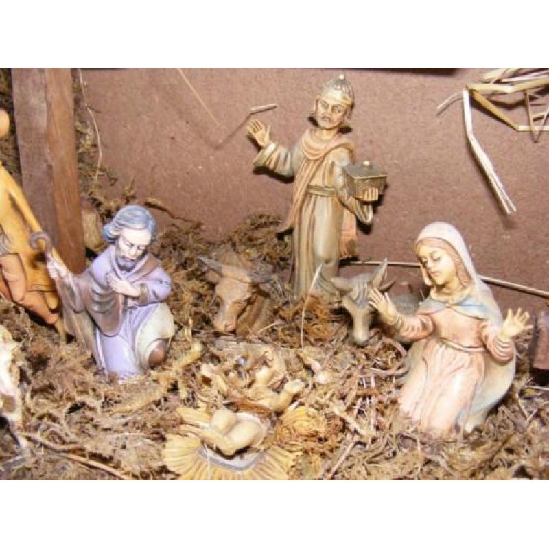 Nostalgische KERSTSTAL met vaste Kerst beelden