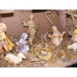 Nostalgische KERSTSTAL met vaste Kerst beelden