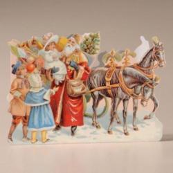 Victoriaanse / nostalgische kerstkaarten 1,25 euro per stuk