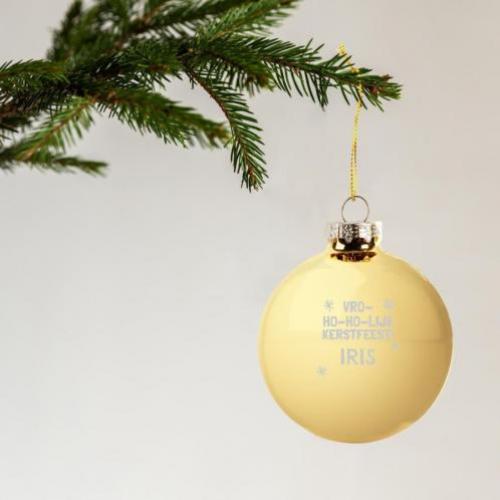 Kerstbal - Glas - Goud (4 stuks)