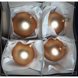 Goud/Oranje en Bruine Kerstballen