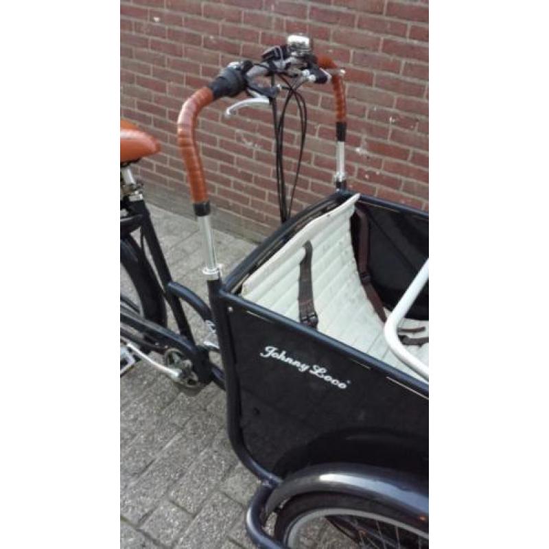 Originele elektrische Johnnyloco bakfiets+huif