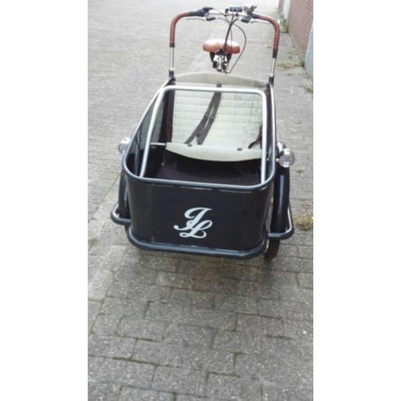 Originele elektrische Johnnyloco bakfiets+huif