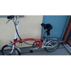 Bromptom vouwfiets te koop. 3 versnellingen. 1 vouwpedaal.