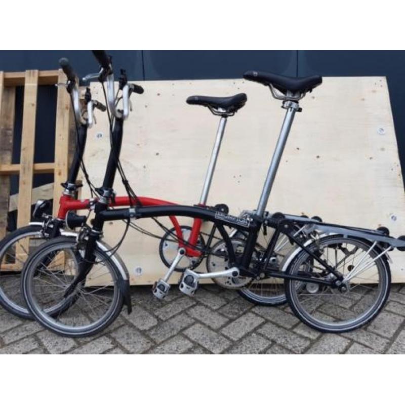 2 vouwfietsen Brompton 3 versnellingen