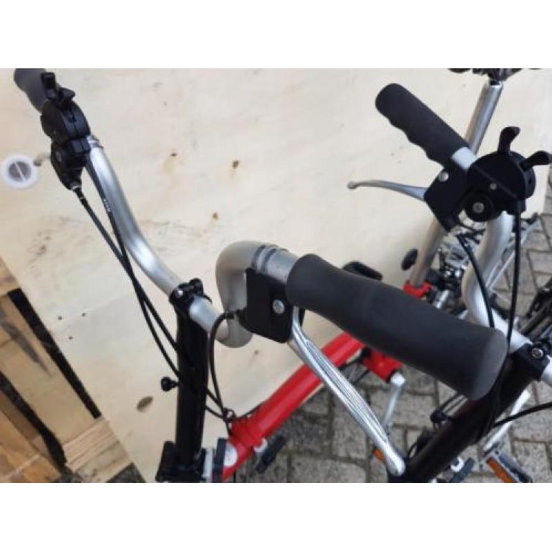 2 vouwfietsen Brompton 3 versnellingen
