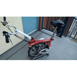 Bromptom vouwfiets te koop. 3 versnellingen. 1 vouwpedaal.