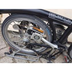 2 vouwfietsen Brompton 3 versnellingen