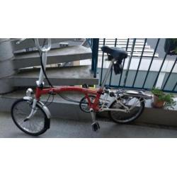 Bromptom vouwfiets te koop. 3 versnellingen. 1 vouwpedaal.
