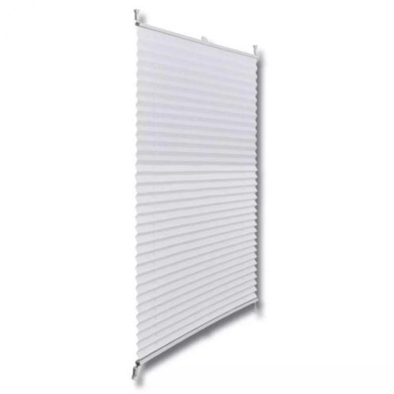 vidaXL Plisséjaloezie 50x125 cm wit
