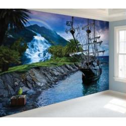 Piratenbehang VLIES, Piraten fotobehang Piratenschip XL