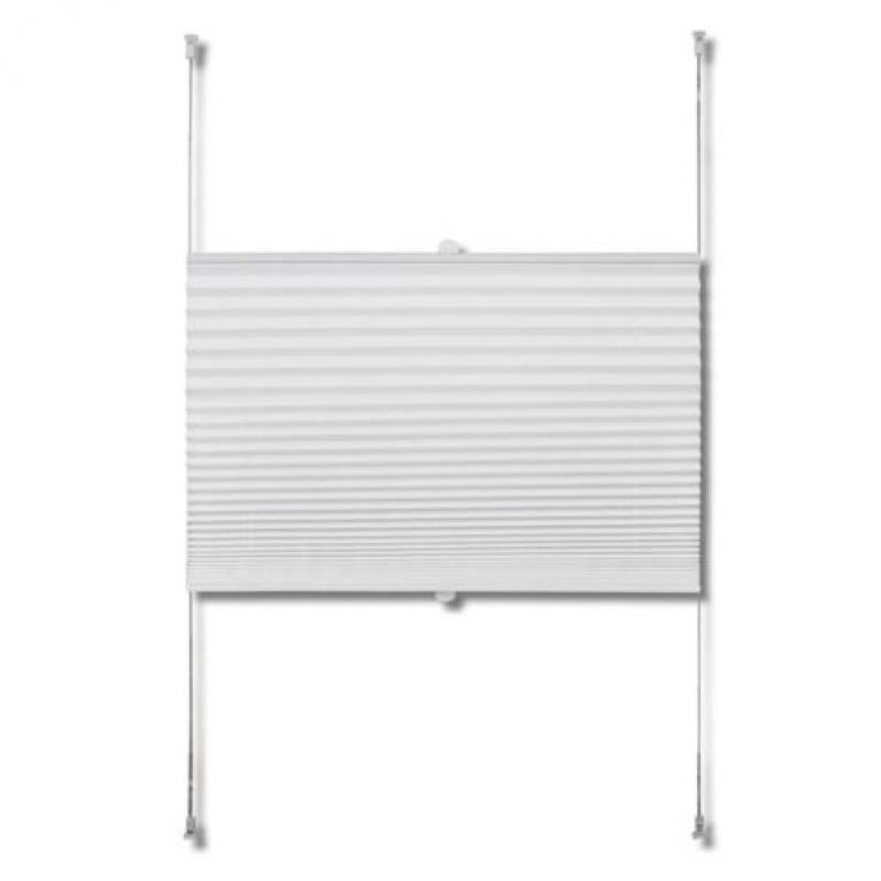 vidaXL Plisséjaloezie 50x125 cm wit