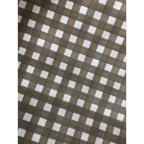 Vintage Behang 5 rollen geruit wit/beige