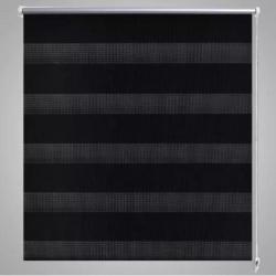 vidaXL Duo rolgordijn 120 x 230 cm zwart