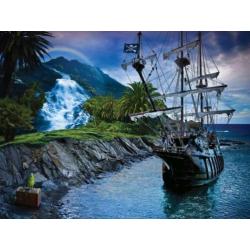 Piratenbehang VLIES, Piraten fotobehang Piratenschip XL