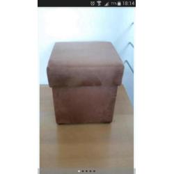 Hocker poef met opbergruimte