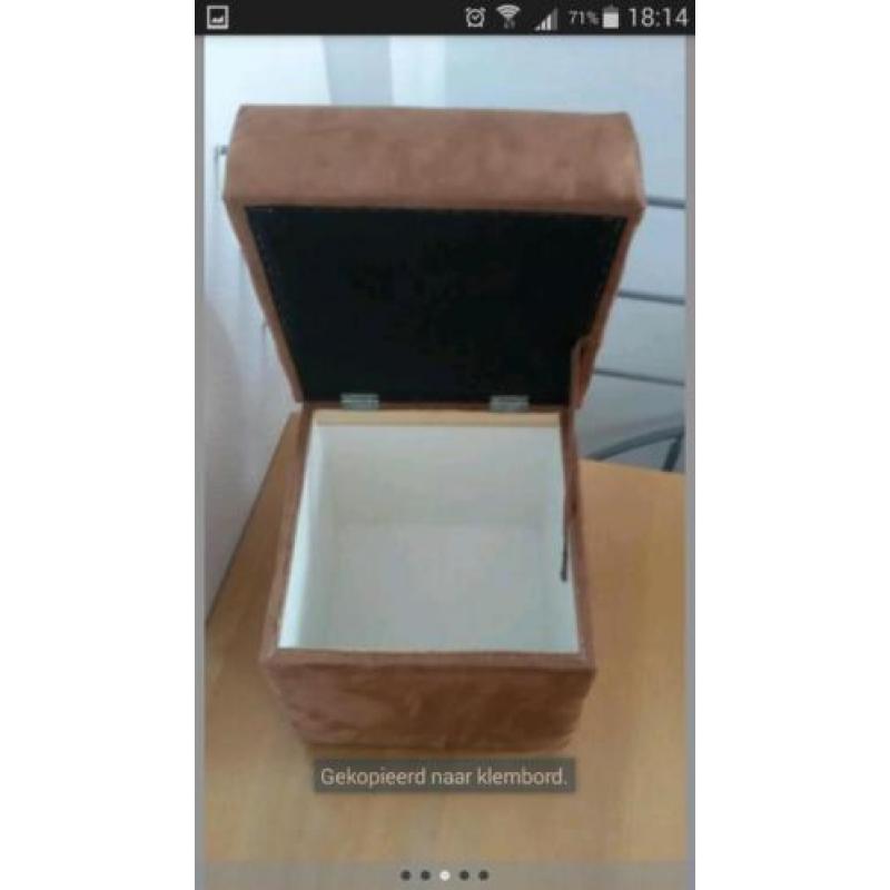 Hocker poef met opbergruimte