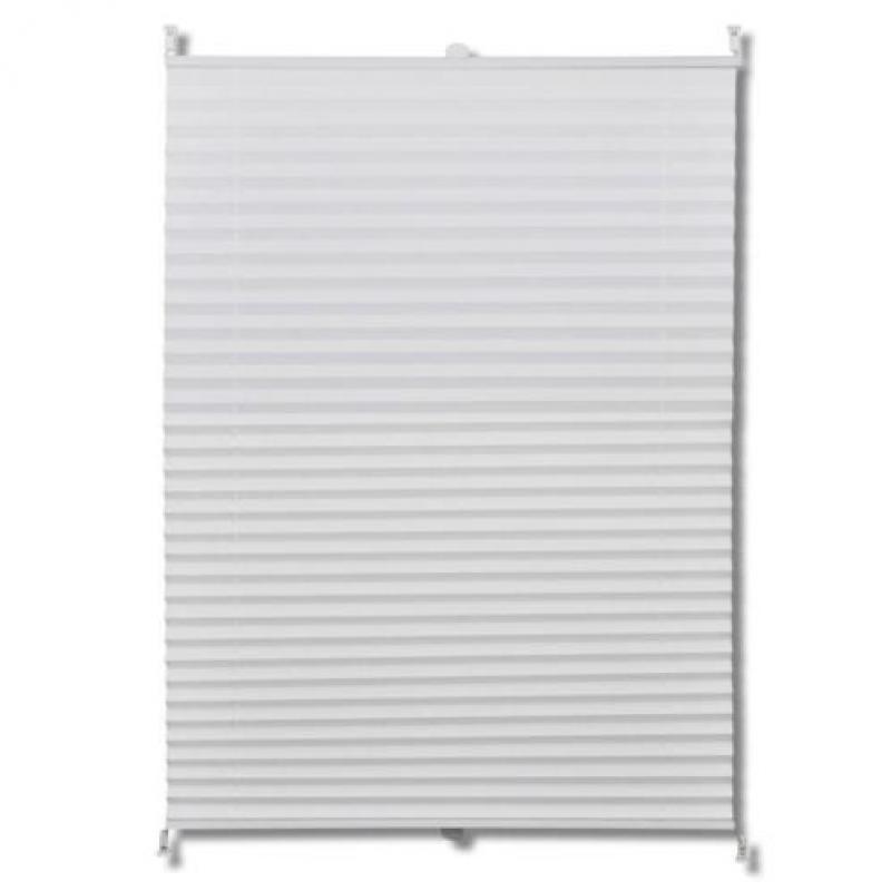 vidaXL Plisséjaloezie 50x125 cm wit
