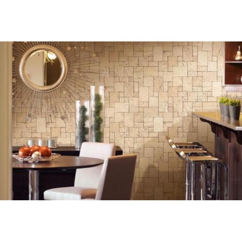 Vliesbehang XXL mozaïek natuursteen muur optiek EDEM 957-23
