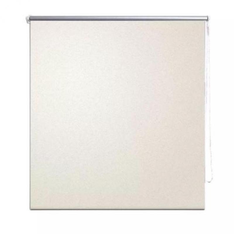 vidaXL Rolgordijn verduisterend 120 x 175 cm crême