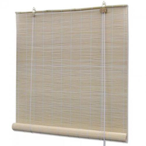 vidaXL Rolgordijn Bamboe 100 x 160 cm (Naturel)
