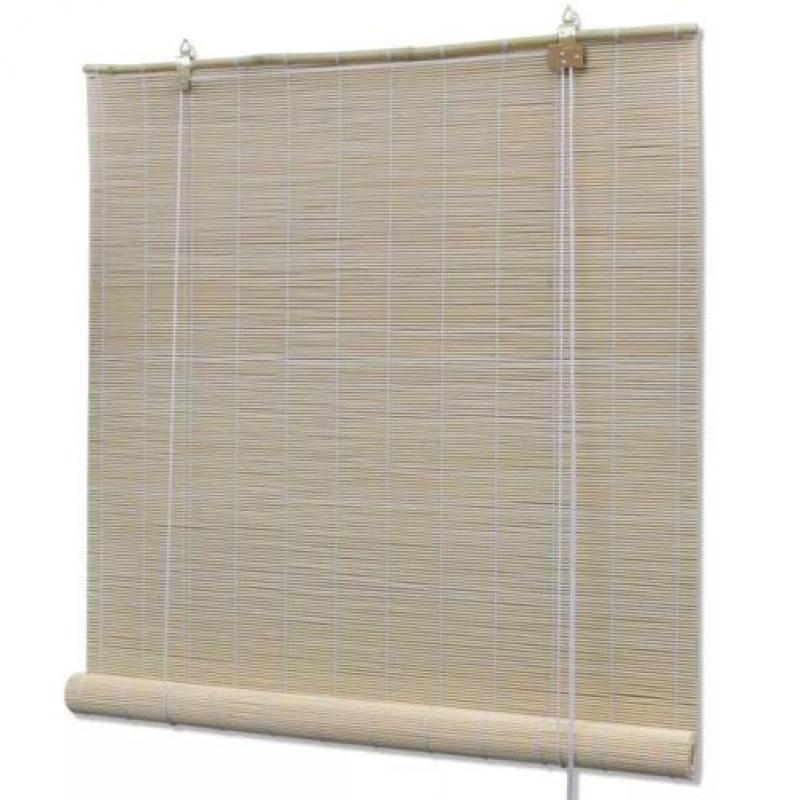 vidaXL Rolgordijn Bamboe 100 x 160 cm (Naturel)