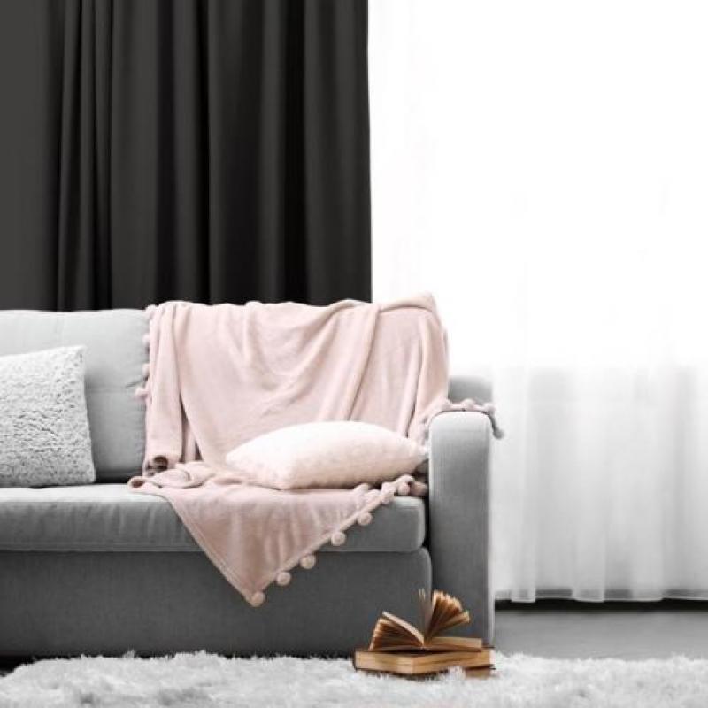 Lifa Living Gordijnen Grijs Haken - 150 x 250 cm