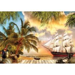 Piratenbehang VLIES, Piraten fotobehang Piratenschip XL