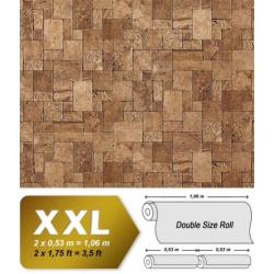 Vliesbehang XXL mozaïek natuursteen muur optiek EDEM 957-23
