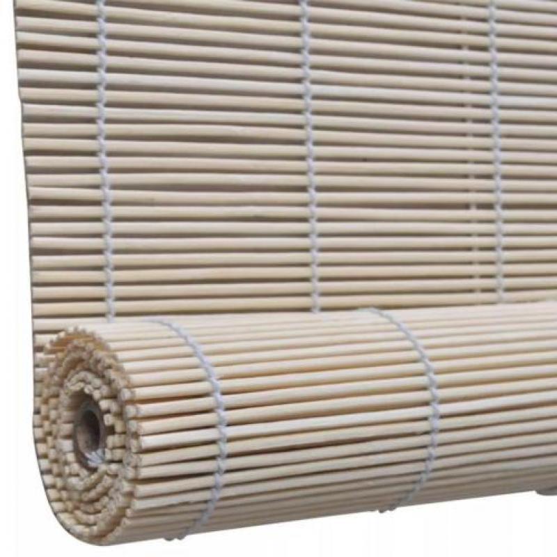 vidaXL Rolgordijn Bamboe 100 x 160 cm (Naturel)