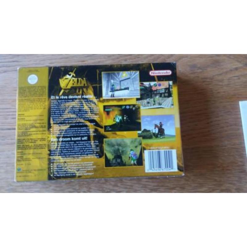 Zelda ocarina of time voor de Nintendo 64 compleet.