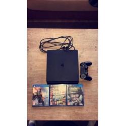 PlayStation 4 slim 1TB met 3 spellen en controller
