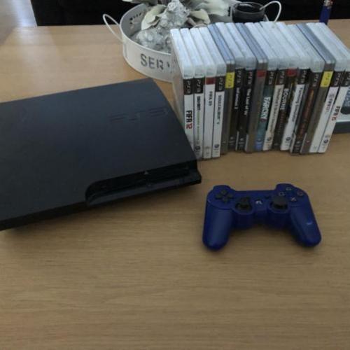 Playstation 3 met controller en 16 games