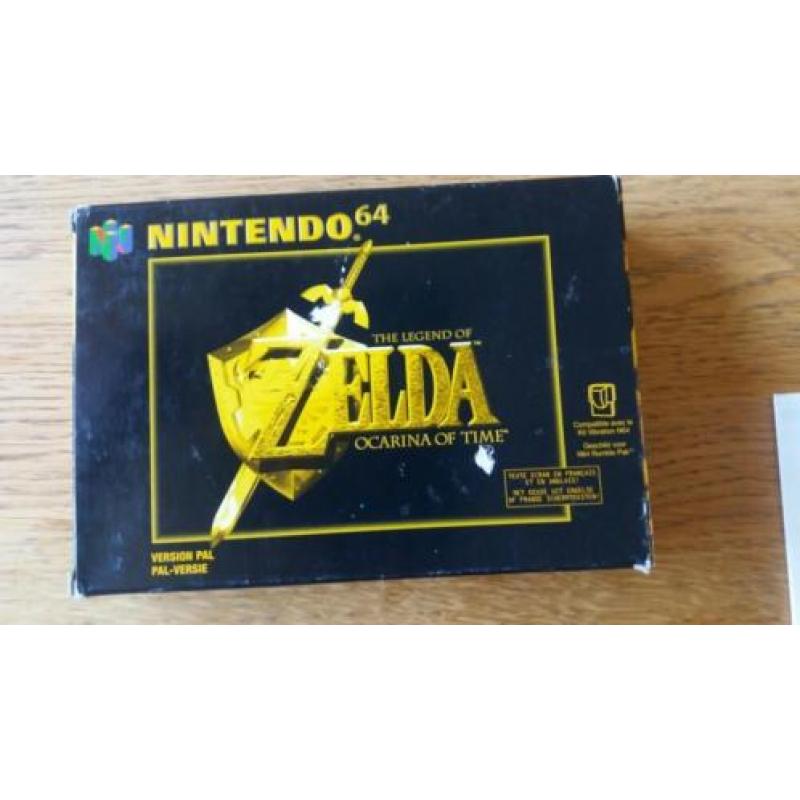 Zelda ocarina of time voor de Nintendo 64 compleet.