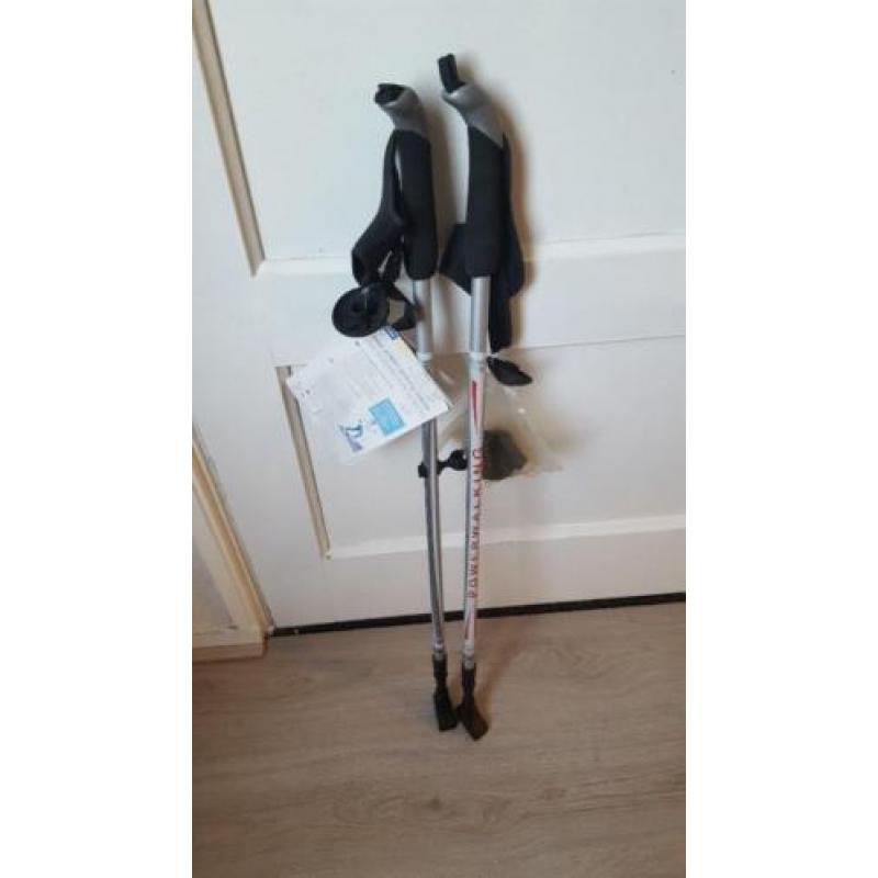 een paar nieuw power walking sticks