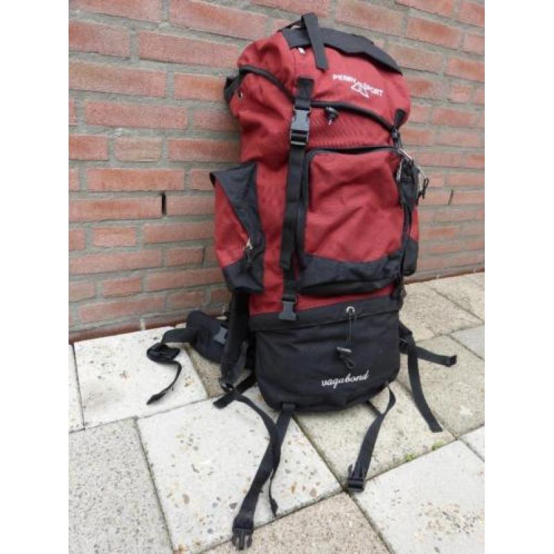 Grote wandelrugzak MET regenhoes 65 liter Perry sport Vagabo